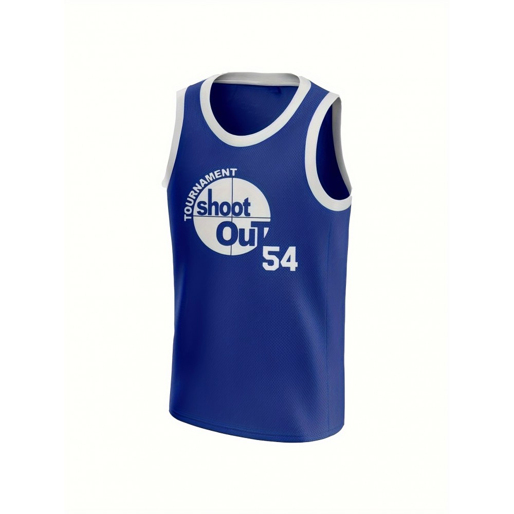 Tournament Shoot Out Basketball Jersey 54 Watson Basketball Tops Movie Jersey Blue S-3XL