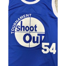 Tournament Shoot Out Basketball Jersey 54 Watson Basketball Tops Movie Jersey Blue S-3XL