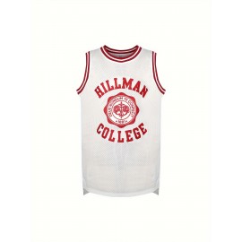 Men's #9 Embroidered Basketball Jersey - Retro Style Polyester Sports Shirt, Round Neck, Loose Fit, Black & White, S-3XL for Team Sports & Casual Wear