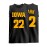 Men's #22 Iowa Hawkeyes Basketball Jersey - Black Breathable Polyester Sports Training Vest, V-Neck Sleeveless Tank Top with Details, Loose Fit for Team Sports, Casual Wear & Outdoor Activities, Sizes S-3XL, Basketball Gear