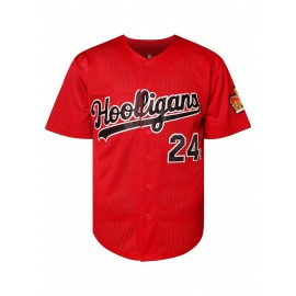 Men's #47 24K Baseball Jersey Magic Red Size S-XXXL Stitched Name And Number