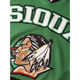 Men'S #11 Zach Parise Jersey College Fighting Sioux Green Hockey Jersey