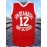 Men'S American Basketball Shirt # 12 Red Basketball Shirt