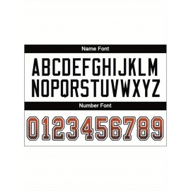 Customizable Plus Size Football Jersey - Personalized Name & Number, Vibrant Orange & White Striped Design, V-Neck Short Sleeve for Women'S Outdoor Sports, Team Uniforms, Summer Athletic Wear, Sporty Clothing, Durable Sportswear