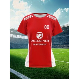 Custom-made large-sized football shirts for women, with custom names and numbers, breathable fabrics for sports, team events, and casual use
