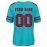 Customizable Football Jersey - Personalized Name & Number, V-Neck, Short Sleeve, Breathable Mesh Fabric, Team Colors with Bold 