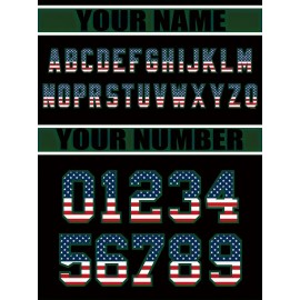 Customizable Women'S Football Jersey - Personalized Name & Number, American Flag Design, V-Neck Sleeveless Top for Summer Sports & Casual Wear, Breathable Fabric, Outdoor Activities, Football Jersey, Patriotic Design, Comfortable Fit