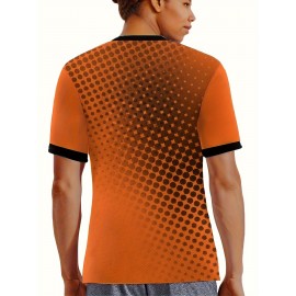 Netherlands Country Home Soccer Jersey T-shirt, Professional Sports Fabric Women's Creative Pattern Print, As Gifts For Sports Fans