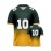 Women's #10 Green Bay -Inspired Jersey - Gradient Green to Yellow, V-Neck, Short Sleeve, Breathable Polyester Shirt, Machine Washable, Perfect for Sports Fans & Casual Wear