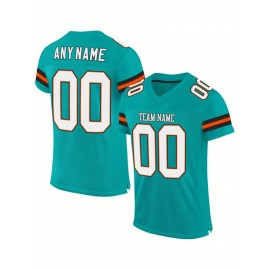 Customized blank football jerseys, multi-color, personalized printed names, numbers and logos for sports shirts, custom football jerseys, breathable sports patterns, suitable for sports teams, parties or couple outfits