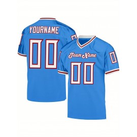 Customized blank football jerseys, multi-color, personalized printed names, numbers and logos for sports shirts, custom football jerseys, breathable sports patterns, suitable for sports teams, parties or couple outfits