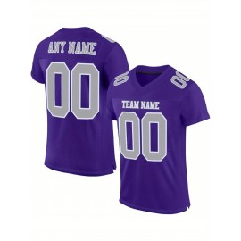 Customized large-sized black football jerseys, Women's sports uniforms and sweatshirts, personalized team names and numbers