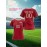 Customizable Women'S Soccer Jersey - Personalized Name & Number, Red Camo Design, Soft Fabric, Round Neck, Summer Sports & Casual Wear, Soccer Accessories