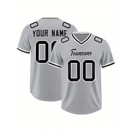 Custom Football Jersey Personalized with Team Name & Number - Women's Large Size Sports Shirt, Navy Blue & Red Color Scheme, Non-Stretch Fabric for Soccer, Team Uniforms, Gifts - Easy-Care Athletic Apparel, Sleeve Stripes, Detailing